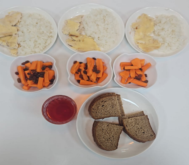 15 желтоқсанға арналған ас мәзірі/ Контрольное блюдо на 15 декабря